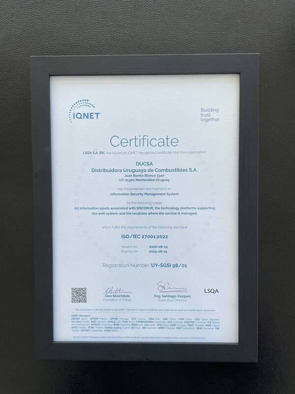 SISCONVE obtiene la certificación ISO 27001